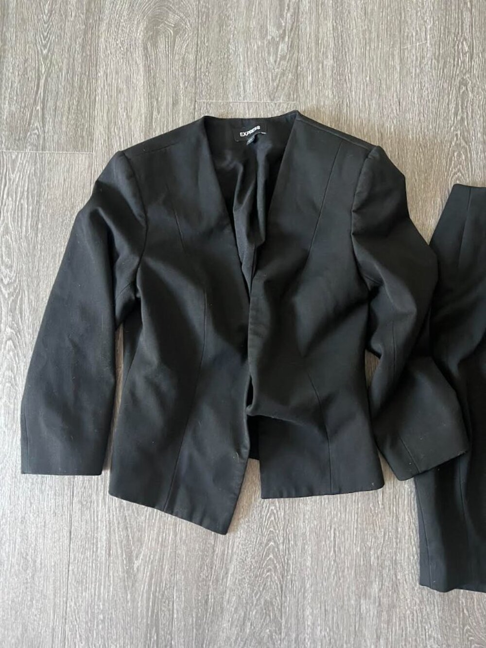 Express Black Blazer and Skirt Set Size 8 - Picture 2 of 4